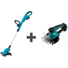 Аккумуляторный триммер Makita DUR181RF + Аккумуляторные ножницы Makita DUM604ZX